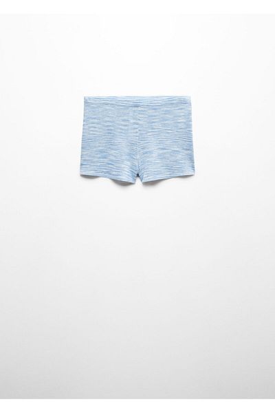 MANGO Woman Sky Blue Women's Shorts & Bermudas 67089604