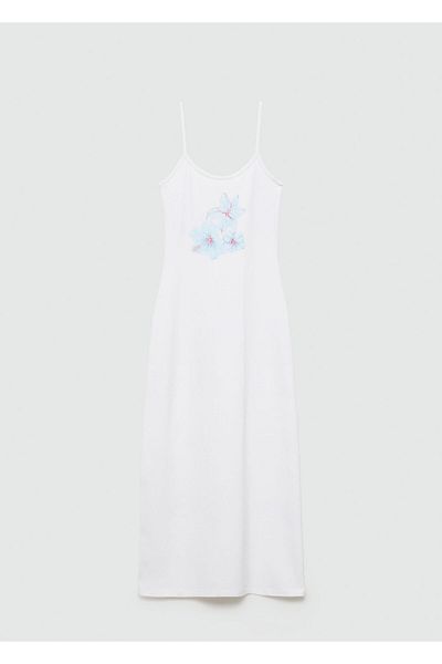 MANGO Woman White Women's Dress 67097913