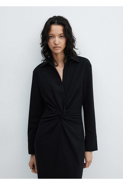 MANGO Woman Black Women's Dress 67955742