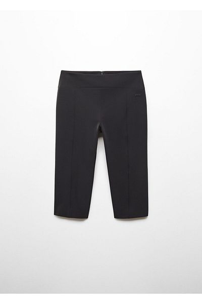 MANGO Woman Women's Black Pants 67043697