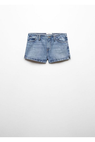 MANGO Woman Blue Women's Shorts & Bermuda 67027915