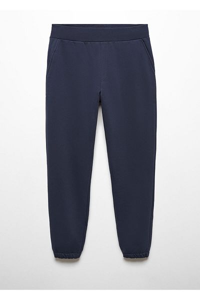 MANGO Navy Blue Men's Trousers 67166024