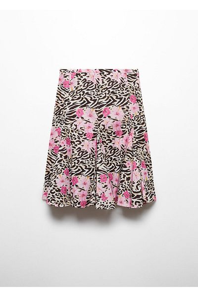 MANGO Woman Black Women's Skirt 67087911