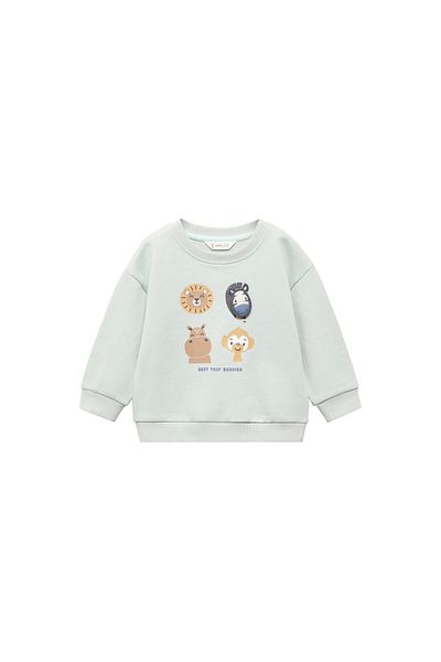 MANGO Water Color Baby Boy Sweatshirt 67056002
