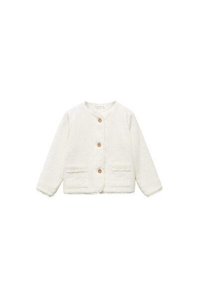 MANGO Kız Bebek Natürel Ceket 67065992