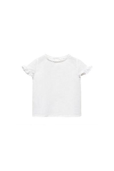 MANGO Baby Girl Cherry White Blouse 67055146
