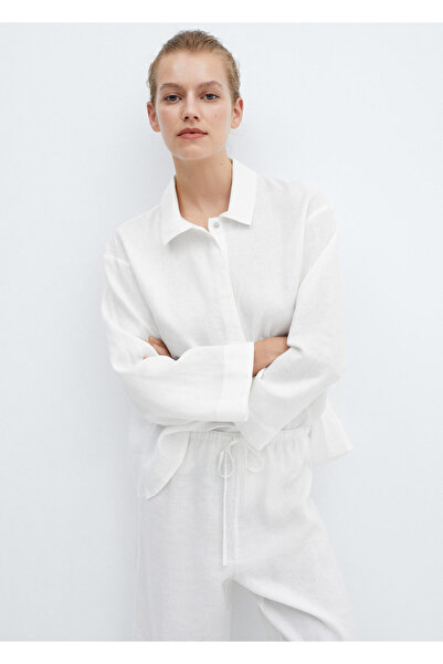 MANGO Woman Beyaz Kadın Pijama Altı 67076042