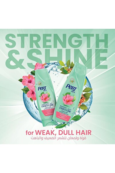 PERT PLUS Burt's Bees Stronger Hair Shampoo with Henna Extract 400ml