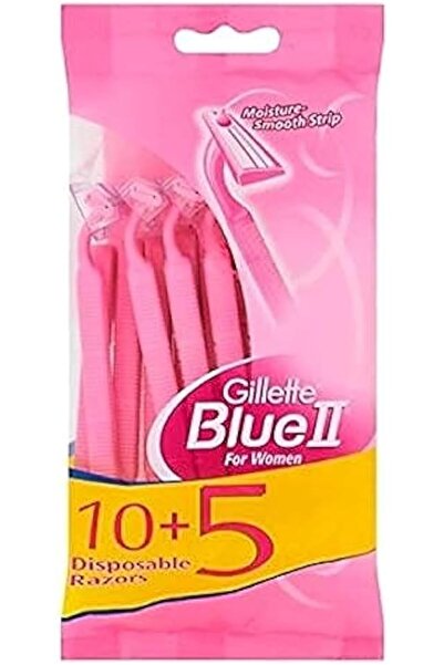 Gillette Blue(2) Women - (10 5)razors Rose --- Gillette Blue Women's Razor Pink 10 5pcs