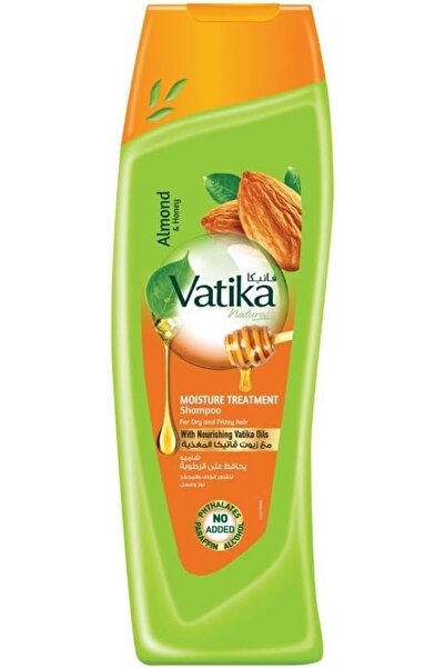 Vatika Naturals شامبو مرطب للشعر 200 مل | طبيعي وعشبي | غني باللوز والعسل