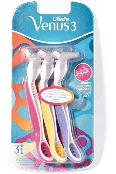 Gillette Gillette Venus Women's Razors 3 Blades 3 Colors