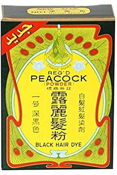Peacock بودرة الشعر السوداء 6 جرام