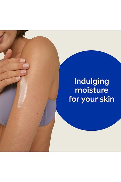 NIVEA Body Lotion 48h Moisture Care for Dry Skin, Smooth Sensation Body Milk, Shea Butter, 625ml