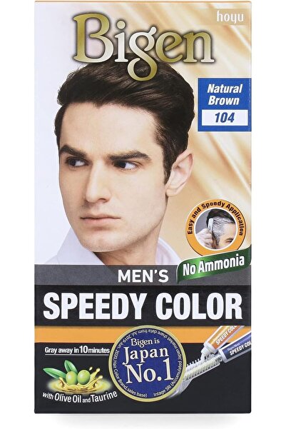 BİGEN صبغة الشعر السريعة للرجال من بيجين بدون أمونيا - بني طبيعي 104