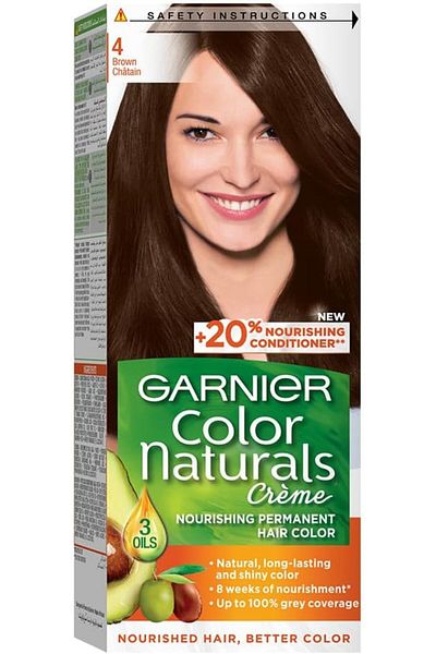 Garnier صبغة شعر غارنييه كولور ناتشرالز 4 بني