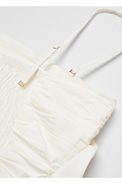 MANGO Kirik Beyaz Kadın  Büstiyer 67086345