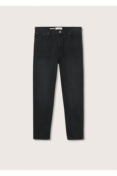 MANGO Woman Women's Black denim Pants