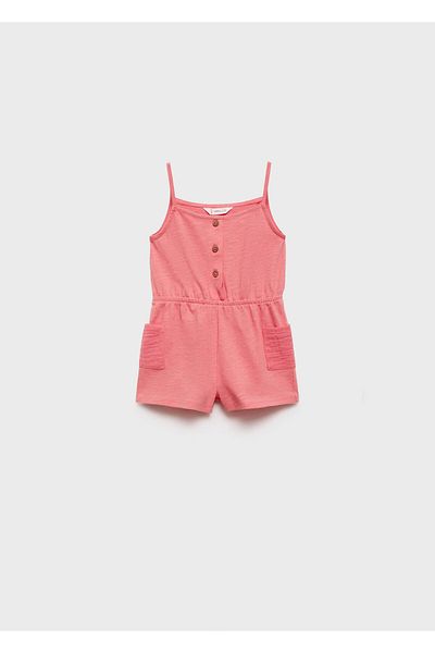 MANGO Baby Girl Coral Jumpsuit 67047921