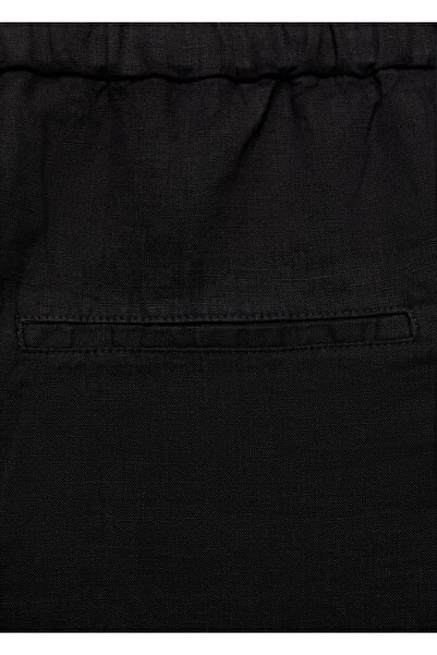 MANGO Woman Siyah Kadın Pantolon 77150332