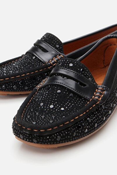 Yaya by Hotiç Siyah Kadın Loafer Ayakkabı 01AYY307840A100
