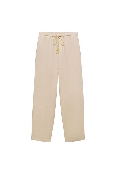 MANGO Natural Women's Trousers 77150332
