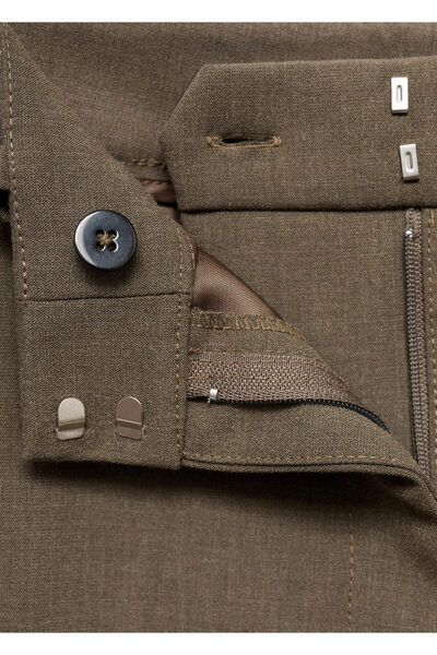 MANGO Woman Kadın Yeşil Pantolon 77855649