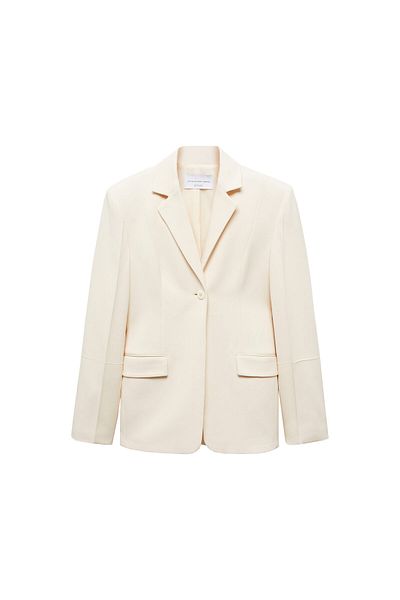 MANGO Woman Természetes női blézerkabát 67038659