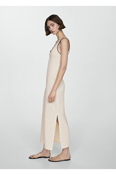 MANGO Woman Natürliches Damenkleid 67968648