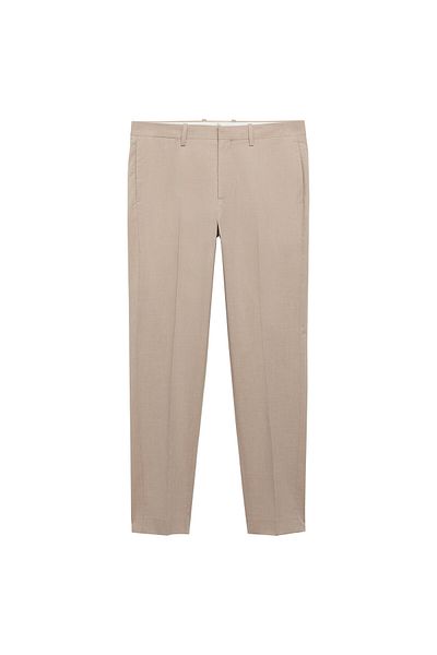 MANGO Men's Beige Trousers 77100580
