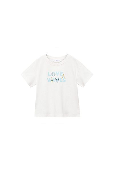 MANGO Woman Tricou Kirik White Baby Boy 67027717