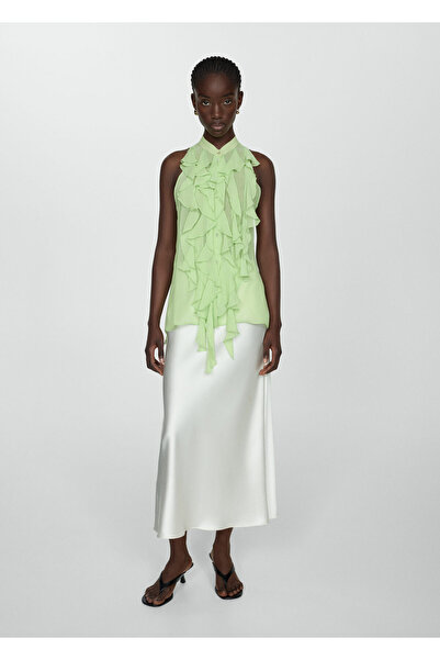 MANGO Woman Yesil Kadın Bluz 67069233-43