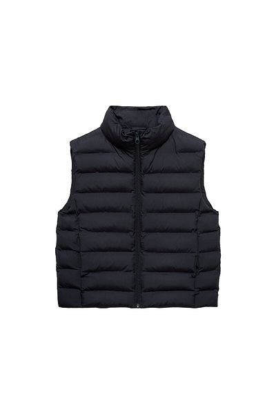 MANGO Woman Girl's Navy Blue Vest 77045631