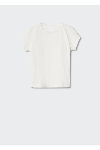 MANGO Off White Γυναικείο T-Shirt17084058