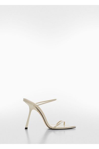 MANGO Sandały damskie w kolorze nude 67038655