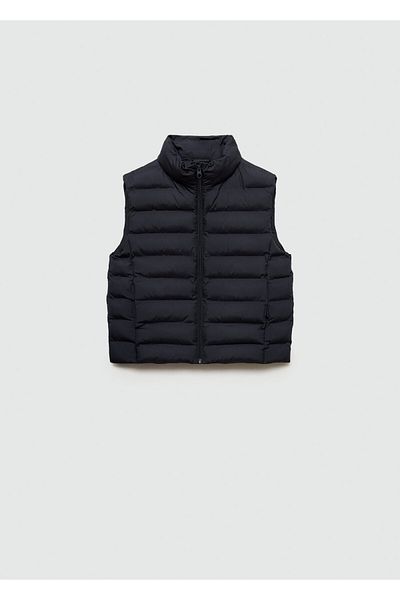 MANGO Woman Girl's Navy Blue Vest 77045631