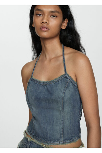 MANGO Woman Mavi Kadın  Büstiyer 67097916