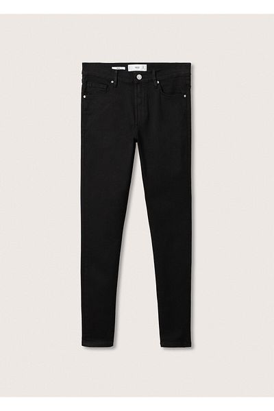 MANGO Woman Black Denim Women's Trousers27011131