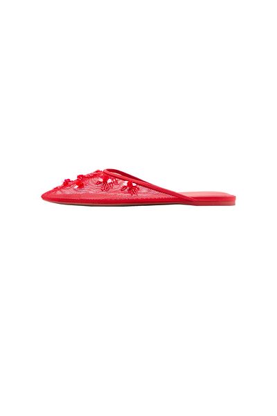 MANGO Woman Czerwone klasyczne buty damskie 77070636