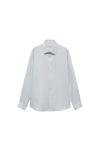 MANGO Sky Blue Men's Shirt 77120580