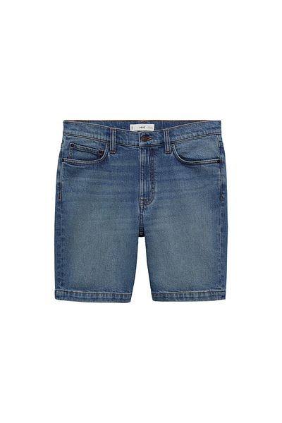 MANGO Dark Denim Men's Shorts & Bermuda 77120599