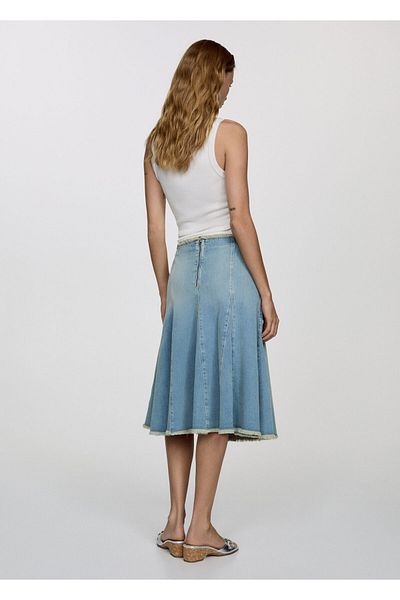 MANGO Woman Blue Women's Skirt 67029606