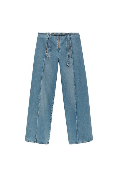 MANGO Woman Blue Women's Jeans 77040638