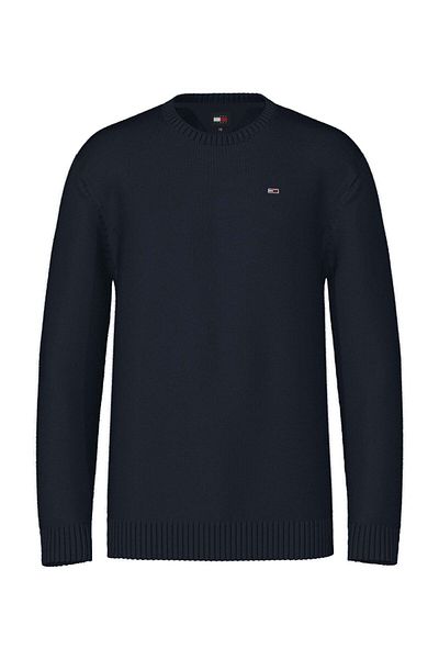 Tommy Hilfiger Чоловічий светр з органічної бавовни темно-синього кольору Dm0dm18370c1g з логотипом бренду підходить для повсякденного носіння