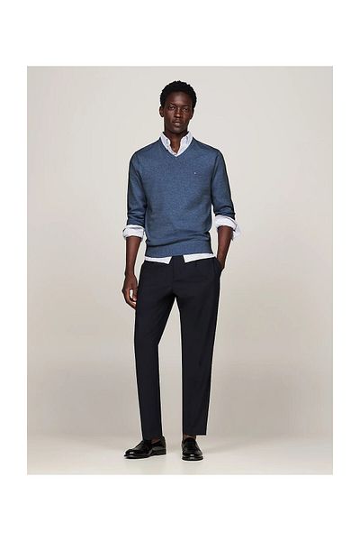 Tommy Hilfiger Βασικό βαμβάκι με λαιμόκοψη