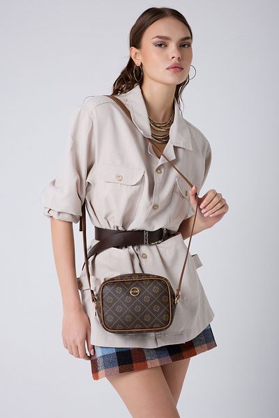 Fossil Кафява дамска чанта за през рамо 05FO25Y5031