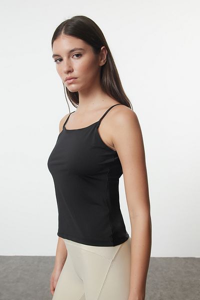 Trendyol Collection Чорна майка на мікро-шлейках Orme Ic Wear THMAW25AL00001