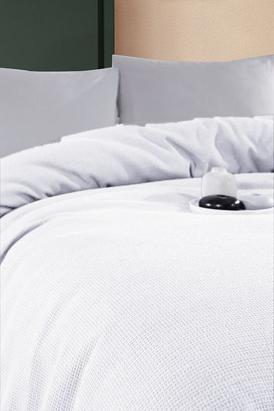 Formeya Buntes Wafer-Muster, Einzel-Piqué-Tagesdecke, Hotel-Piqué, 160 x 230 cm