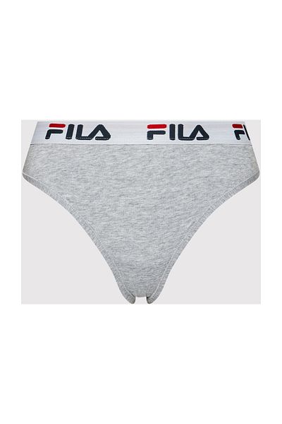 Fila Damen String - Normální pas, breiter Logo-Bund, Baumwolle, einfarbig