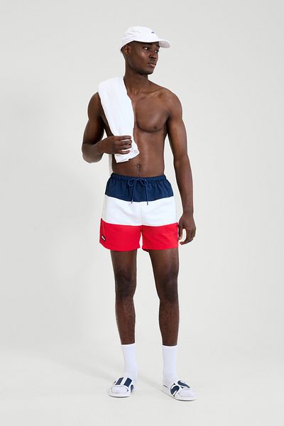Ellesse Herren-Badeshorts – Marineblau/Weiß/Rot