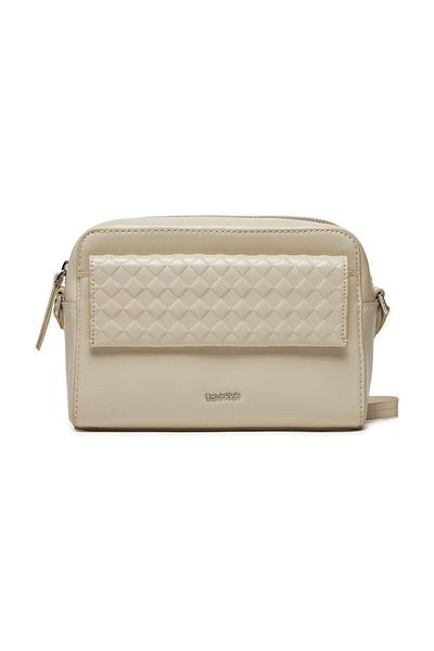 Calvin Klein Ecru dámská crossbody kabelka 15X21X7 cm K60K 611884 Pc4